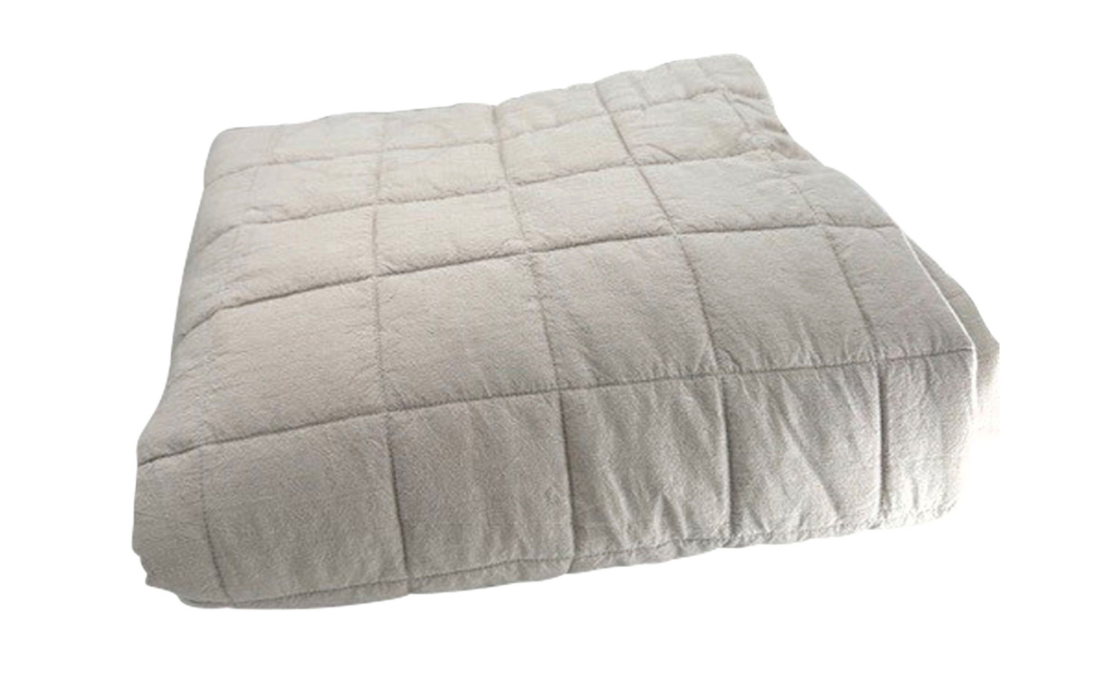 BEATA verkast 260x260 Linnebeige i gruppen Sovrum / Sovrumstextil / verkast hos SoffaDirekt.se (104759)