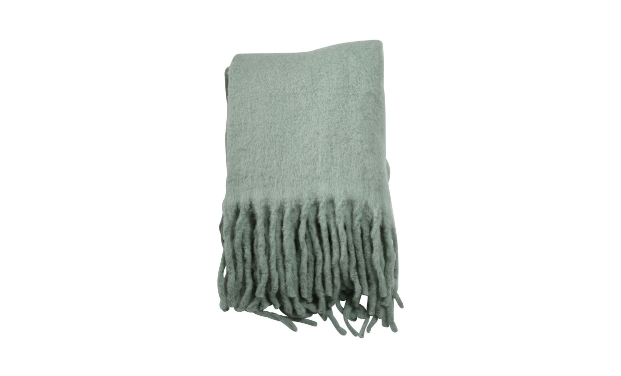 MORGAN Pläd Mintgrön i gruppen Mattor & Textil / Plädar hos SoffaDirekt.se (104800)