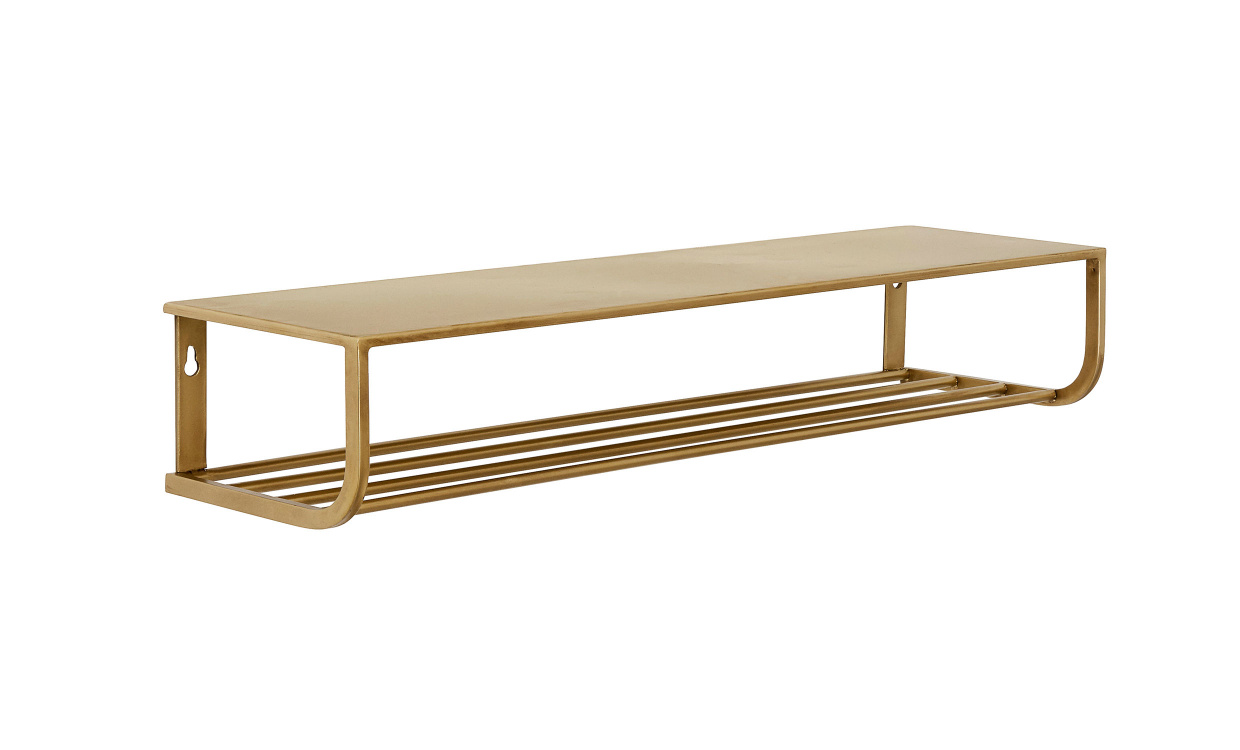 HATTHYLLA 80 cm Guld i gruppen Vardagsrum / Frvaringsmbler / Hyllor hos SoffaDirekt.se (1083)