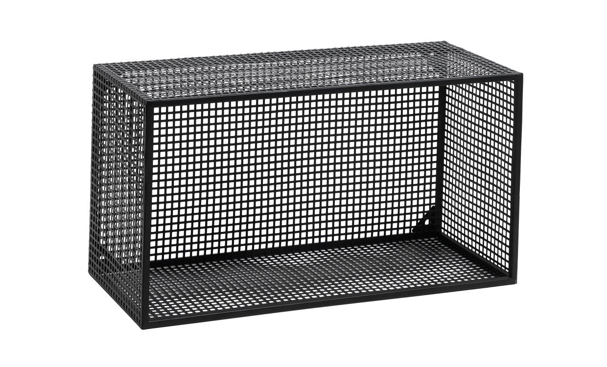 WIRE Box Hylla 60 cm Svart i gruppen Vardagsrum / Frvaringsmbler / Hyllor hos SoffaDirekt.se (1092)
