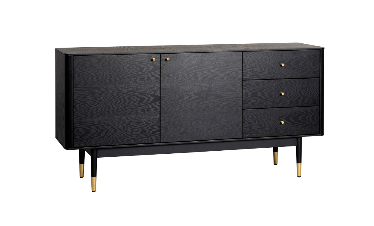 FENWOOD Sideboard Svart i gruppen Vardagsrum / Frvaringsmbler / Sideboards hos SoffaDirekt.se (118602)