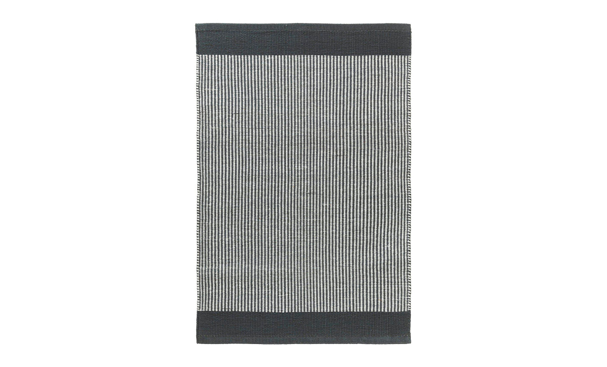STRIPE Matta 170x240 Gr i gruppen Mattor & Textil / Mattor / Bomullsmattor hos SoffaDirekt.se (1191-67-010)