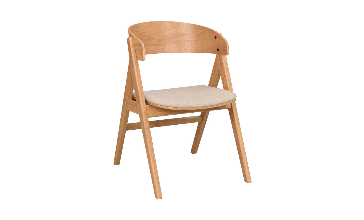 WATERTON Karmstol ek/beige i gruppen Matplats / Sittmbler / Stolar hos SoffaDirekt.se (120752)