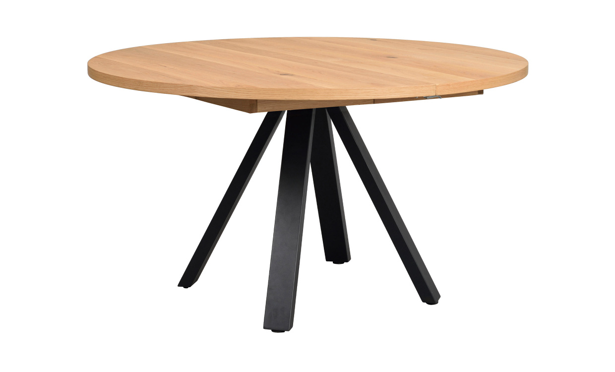 MADDOCK Matbord 135 Ek/Svart i gruppen Matplats / Bord / Matbord hos SoffaDirekt.se (121126)