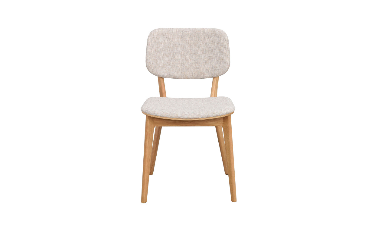 BARRETT Stol Ljusbeige, Ek i gruppen Matplats / Sittmöbler / Stolar hos SoffaDirekt.se (121286)