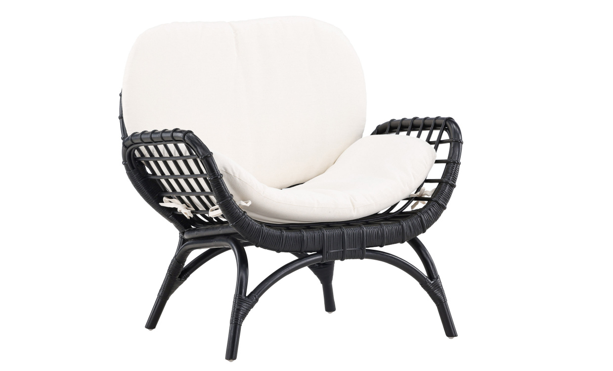 LOA Loungeftlj Svart i gruppen Utembler / Sittmbler / Loungembler hos SoffaDirekt.se (1218-100)