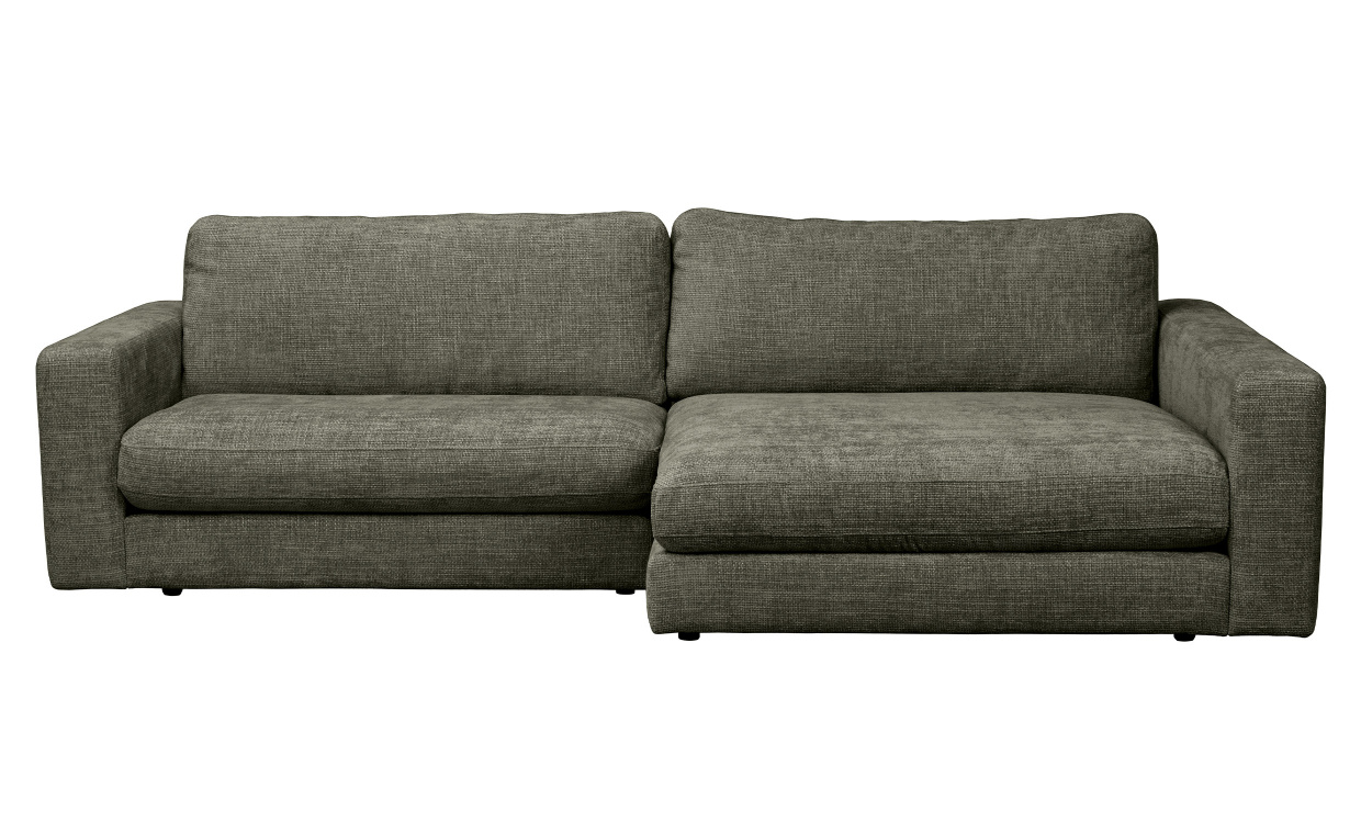 DUNCAN soffa 3-sits-schäslong höger grön i gruppen Vardagsrum / Soffor hos SoffaDirekt.se (122346)