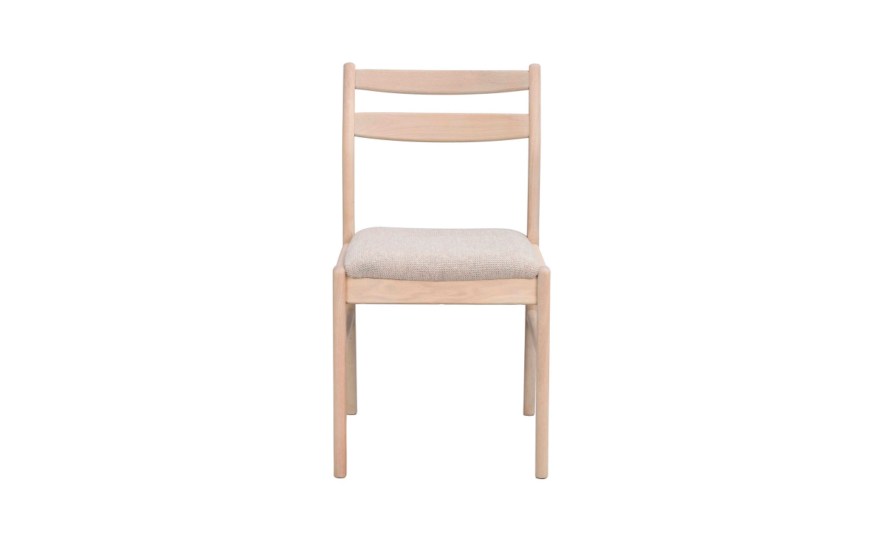 KERWIN Stol Ljusbeige, Vitpig i gruppen Matplats / Sittmöbler / Stolar hos SoffaDirekt.se (123506)