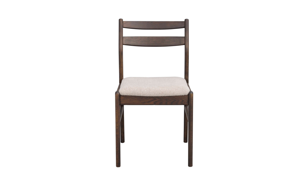 KERWIN Stol Ljusbeige, Brun Ek i gruppen Matplats / Sittmöbler / Stolar hos SoffaDirekt.se (123508)