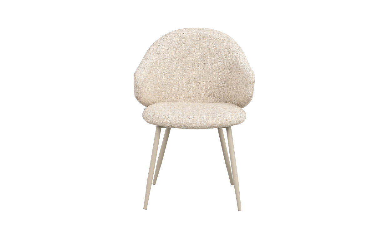 DRAKE Karmstol Ljusbeige, Metall Beige i gruppen Matplats / Sittmöbler / Stolar hos SoffaDirekt.se (128120)
