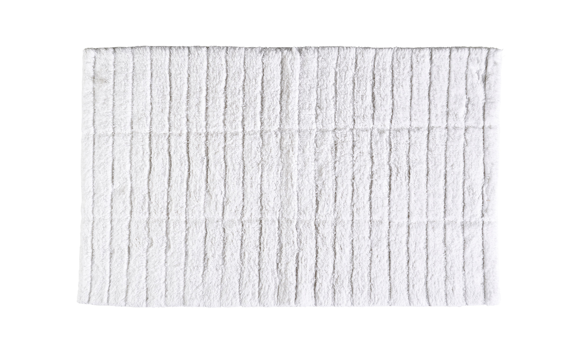 TILES Badrumsmatta 50x80 Vit i gruppen Mattor & Textil / Mattor / Bomullsmattor hos SoffaDirekt.se (13535)
