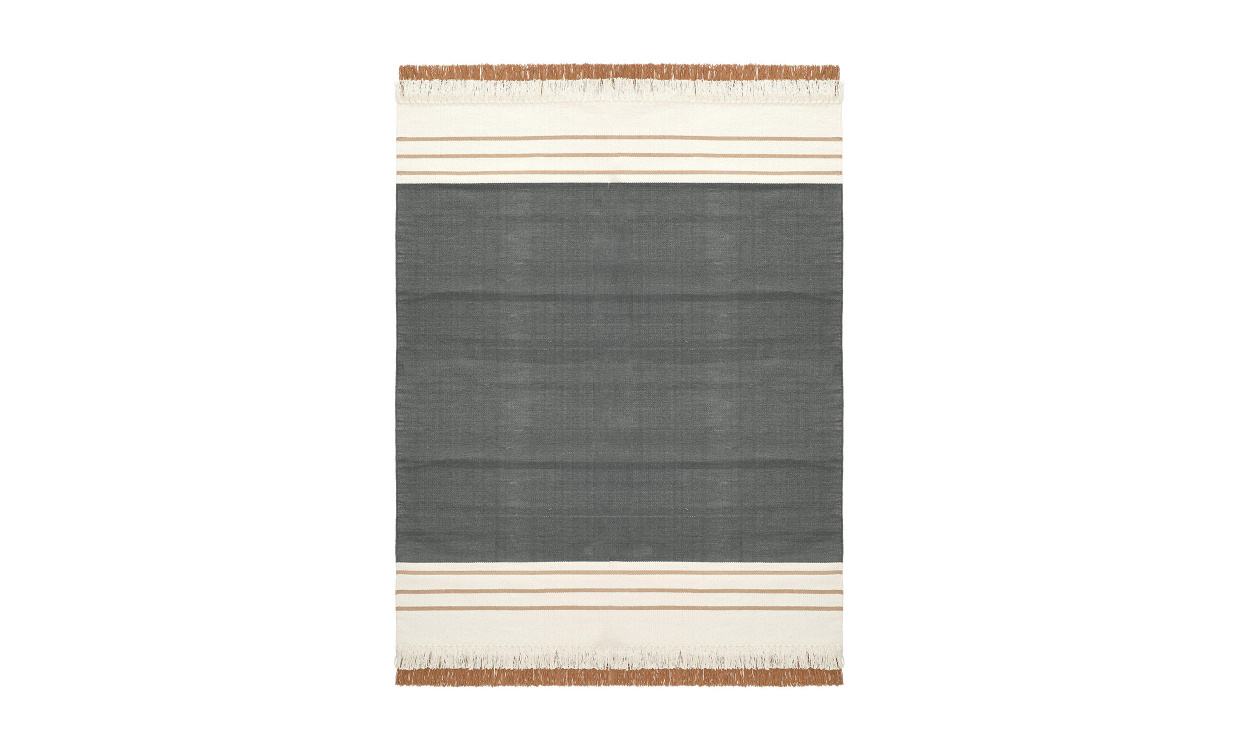 JACKIE Matta 170x240 Asfalt i gruppen Mattor & Textil / Mattor / Bomullsmattor hos SoffaDirekt.se (1363-97-099)