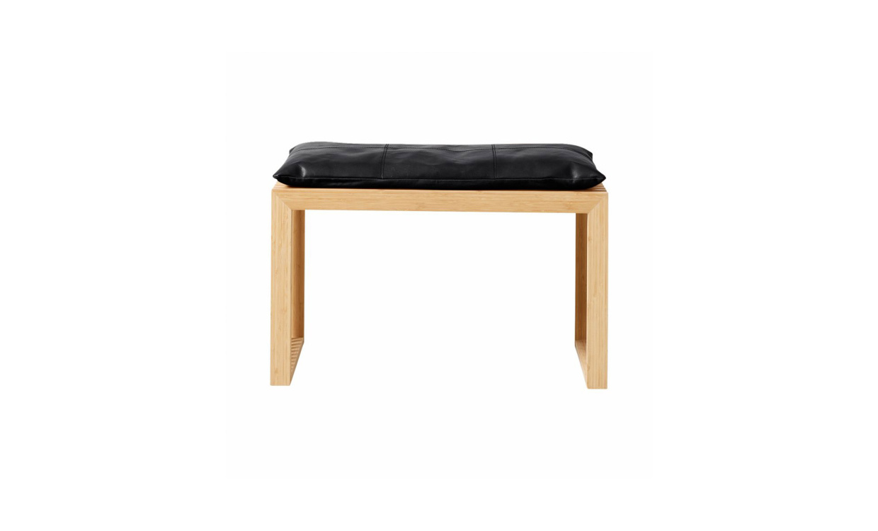 RIB Set Bambu 2-sits Bnk Svart Skinndyna i gruppen Matplats / Sittmbler / Stolar hos SoffaDirekt.se (1400220)