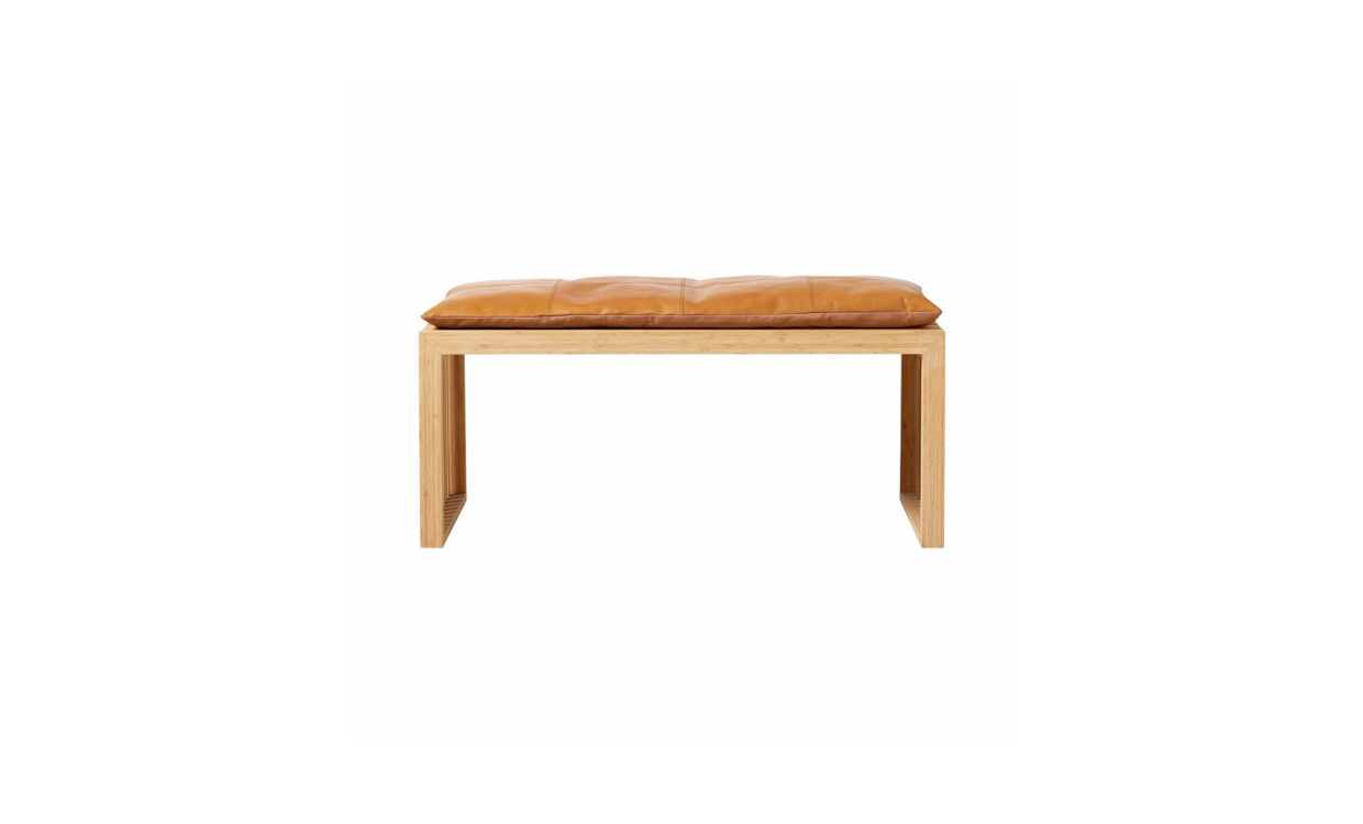 RIB Set Bambu 3-sits Bnk Brun Skinndyna i gruppen Matplats / Sittmbler / Stolar hos SoffaDirekt.se (1400362)