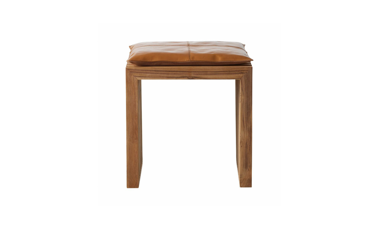 RIB set teak pall brun skinndyna i gruppen Matplats / Sittmbler / Stolar hos SoffaDirekt.se (1400462)