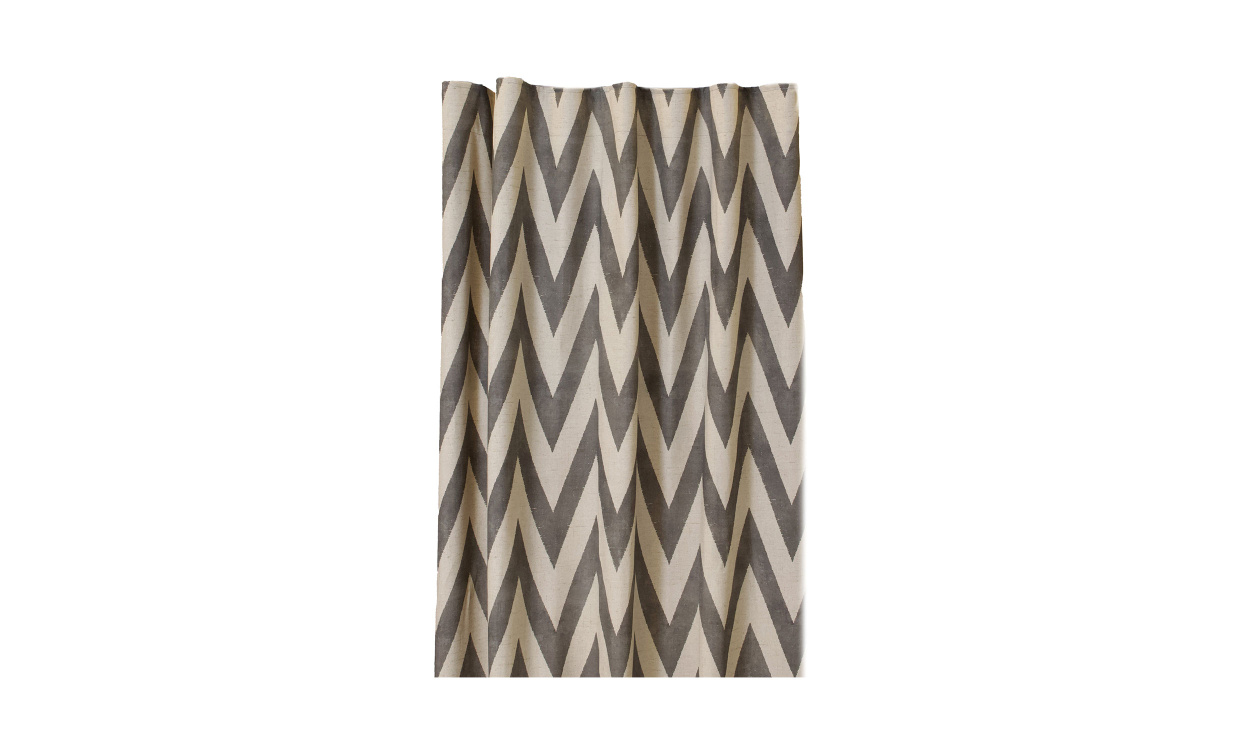 ZAC Gardin 135x280cm Grå 2P i gruppen Mattor & Textil / Gardiner hos SoffaDirekt.se (1508-20-010)
