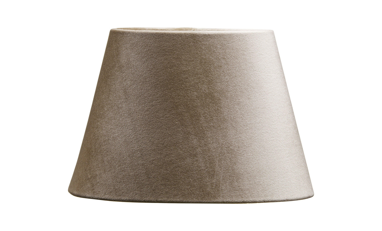 OVAL Lampskrm Sammet Beige i gruppen Belysning / Tillbehr / Lampskrmar hos SoffaDirekt.se (1530-322)