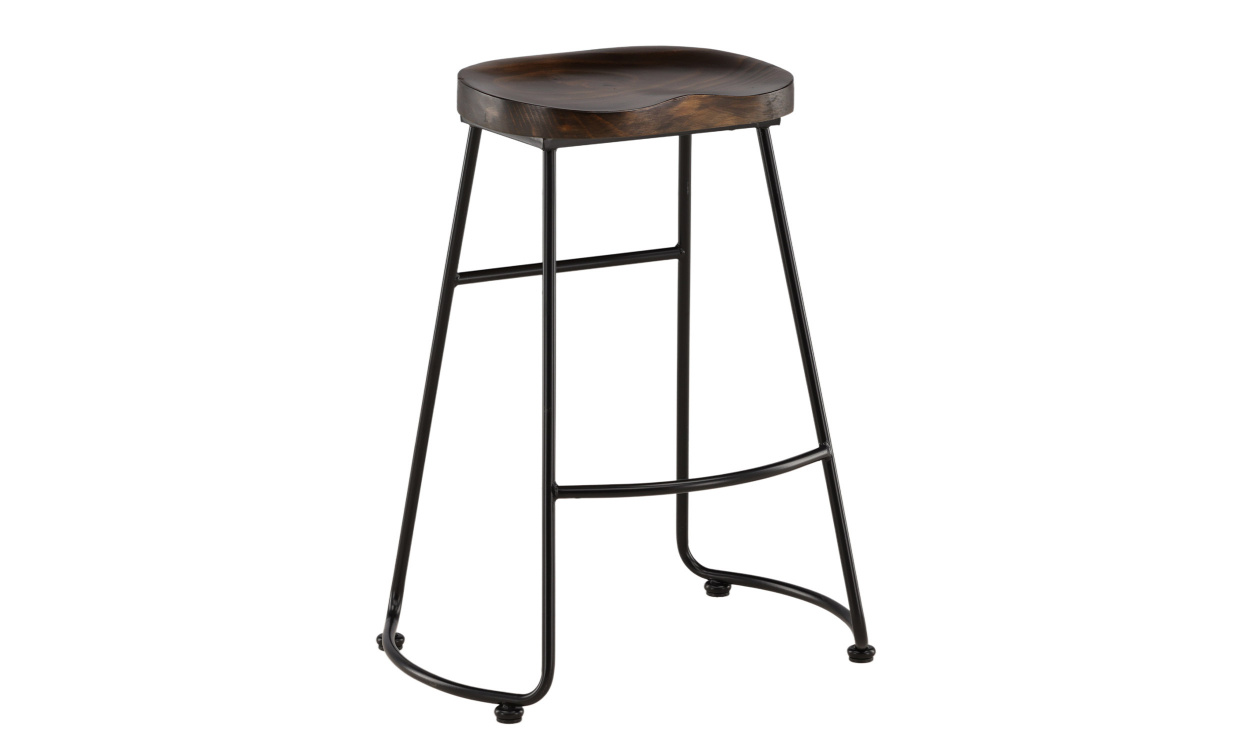 ARIELLA Barstol Svart/Valnt i gruppen Matplats / Sittmbler / Barstolar hos SoffaDirekt.se (15350-010)