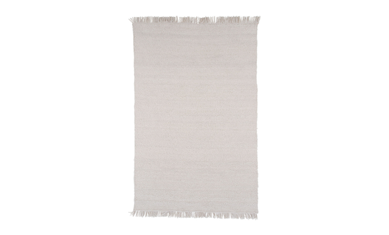 BELMA Ullmatta 160x230 Vit i gruppen Mattor & Textil / Mattor / Ullmattor & Rllakan hos SoffaDirekt.se (15680-120)
