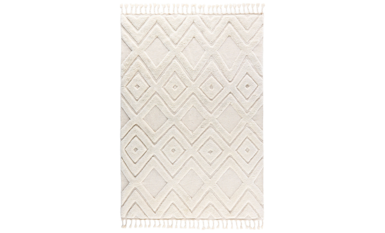 LOREEN Ullmatta 300x400 Vit i gruppen Mattor & Textil hos SoffaDirekt.se (16000-557)