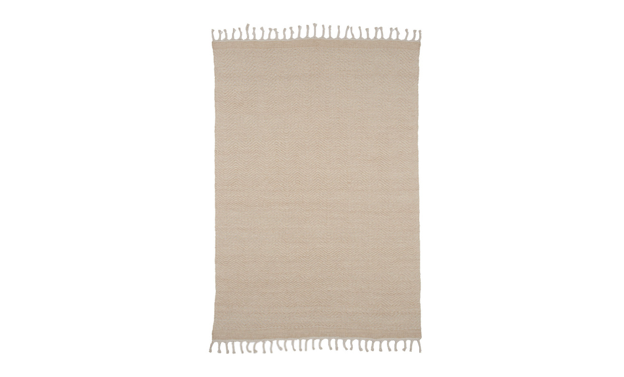 LYDIA Ullmatta 162x230 Beige i gruppen Mattor & Textil / Mattor / Ullmattor & Rllakan hos SoffaDirekt.se (16050-101)