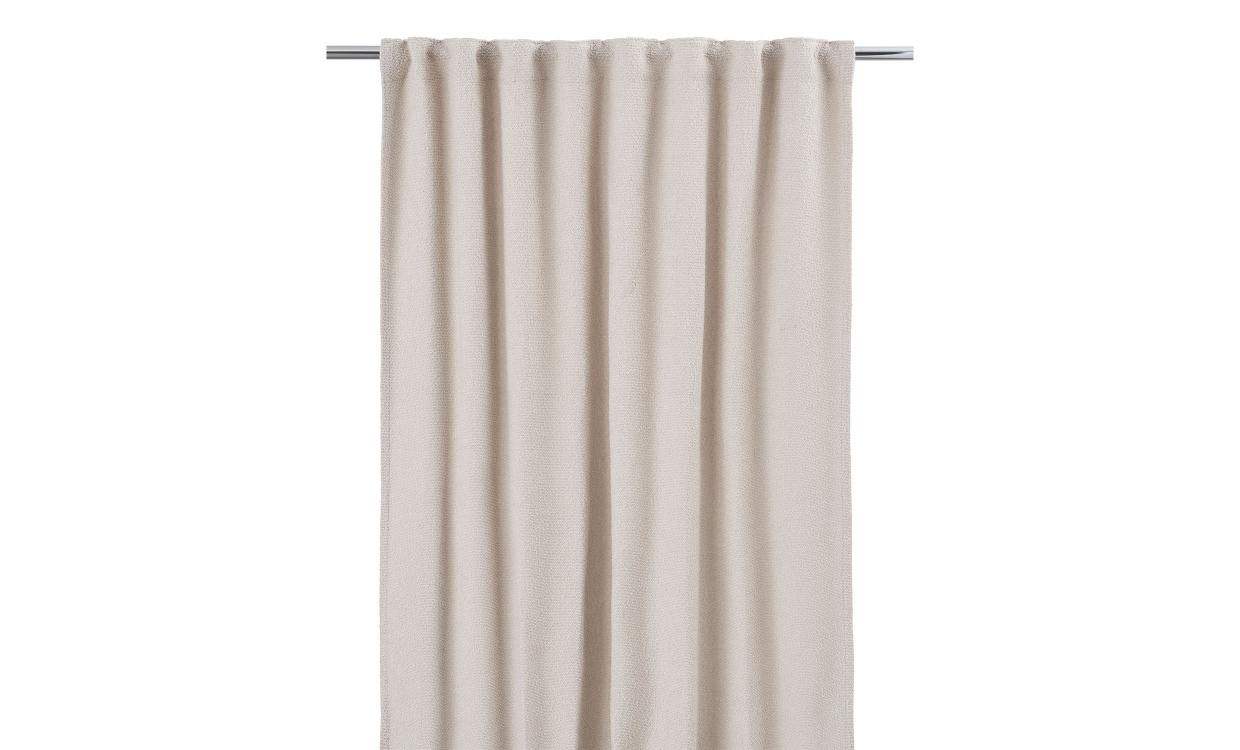 GINA Gardin 2-p Boucle Beige i gruppen Mattor & Textil / Gardiner hos SoffaDirekt.se (1616-20-124)