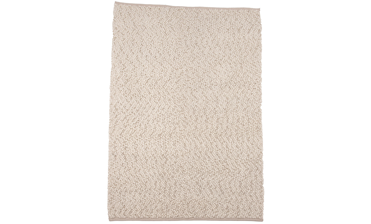 JONNA Ullmatta 250x350 Vit i gruppen Mattor & Textil / Mattor / Ullmattor & Rllakan hos SoffaDirekt.se (18138-330)
