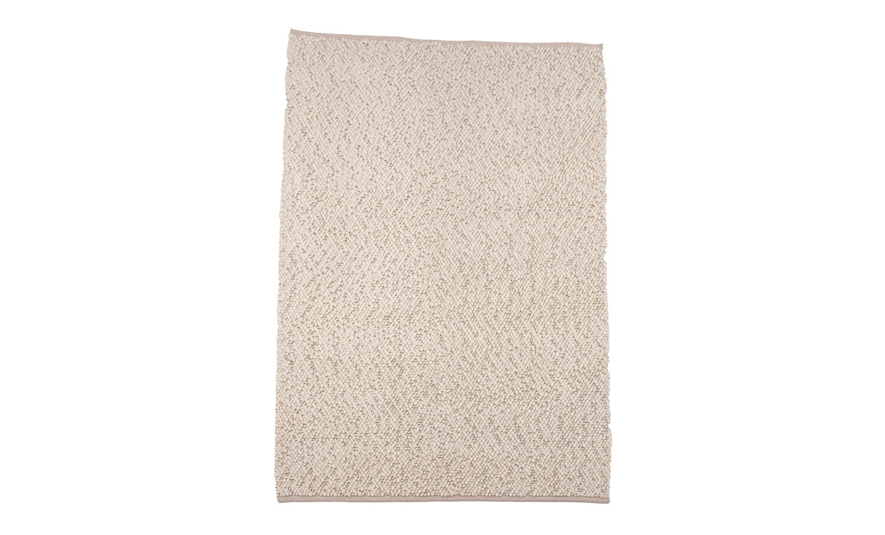 JONNA Ullmatta 160x230 Vit i gruppen Mattor & Textil / Mattor / Ullmattor & Rllakan hos SoffaDirekt.se (18139-330)