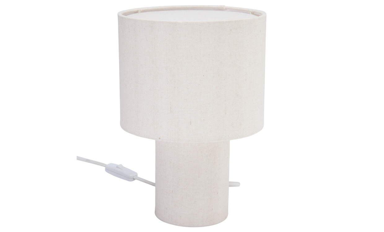 LEAH Bordslampa 28cm Ljusbeige i gruppen Belysning / Lampor hos SoffaDirekt.se (202821)