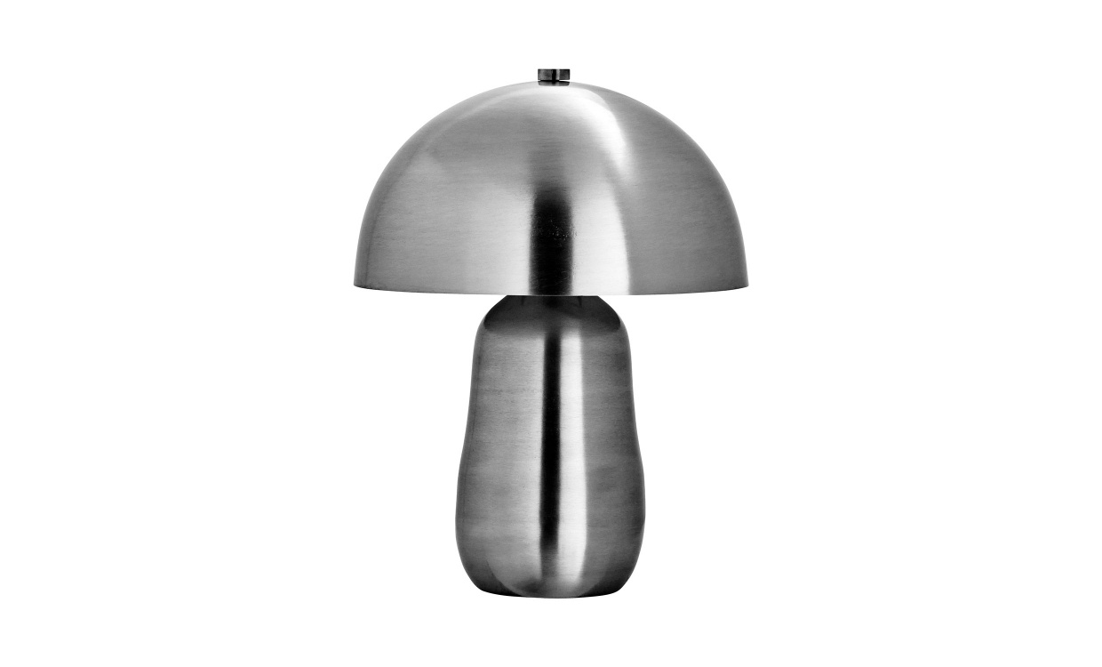 ROOMIE Bordslampa Borstat silverf�rg i gruppen Belysning / Lampor hos SoffaDirekt.se (203662125)