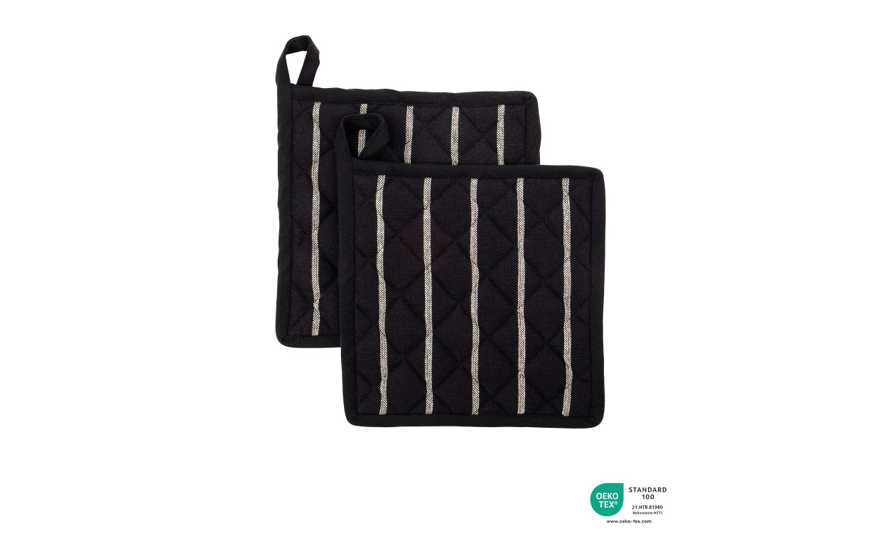 CHEF Grytlapp 2-pack Svart/Vit i gruppen Kk / Kkstextil hos SoffaDirekt.se (204030112)