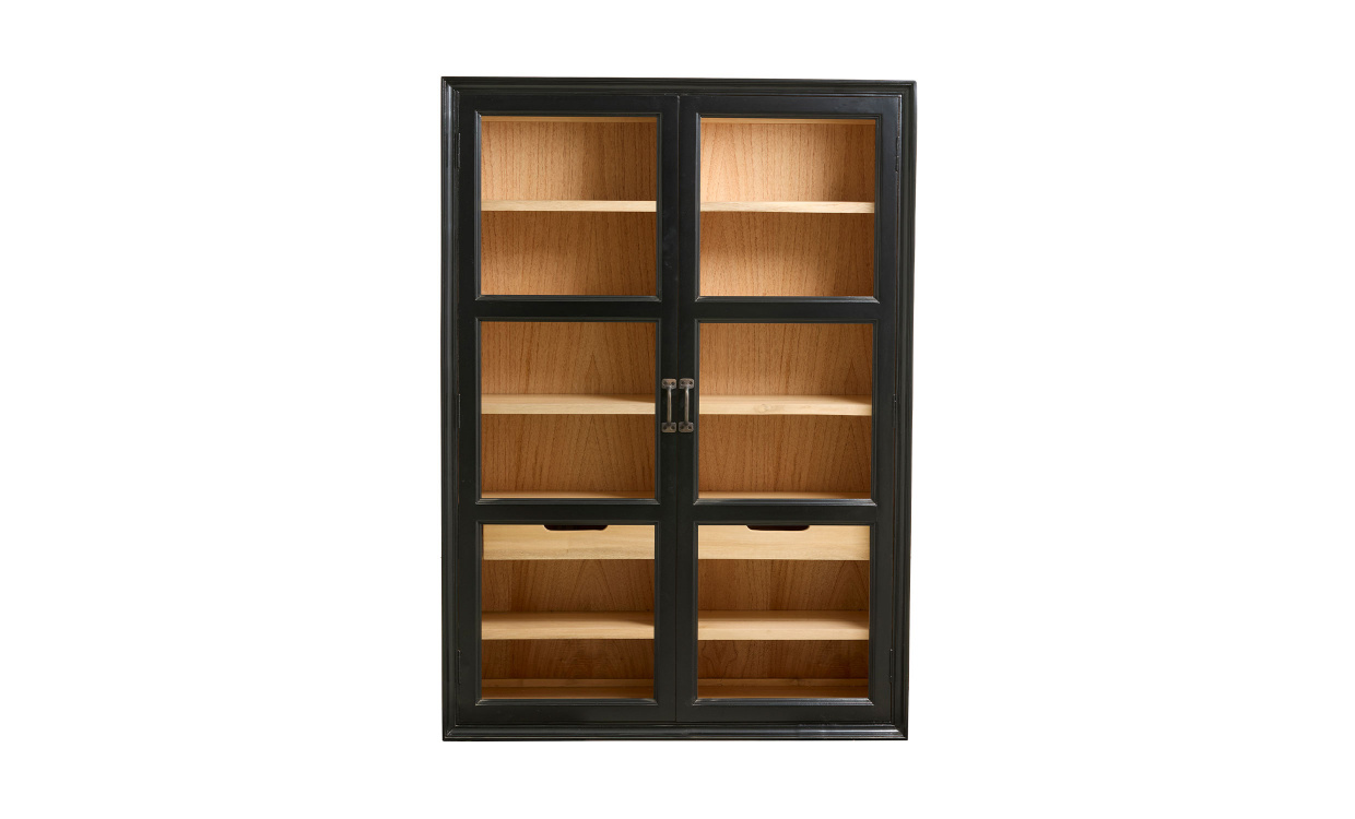 VIVA Vggskp Svart i gruppen Vardagsrum / Frvaringsmbler / Vitrinskp hos SoffaDirekt.se (2054)