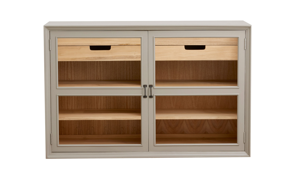 VIVA Sk�p Gr� i gruppen Vardagsrum / F�rvaringsm�bler / Vitrinsk�p hos SoffaDirekt.se (2056)