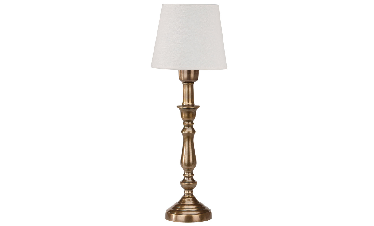 THERESE Bordslampa 51cm Antikmssing/Offwhite i gruppen Belysning / Lampor / Bordslampor hos SoffaDirekt.se (214202-ML-166)