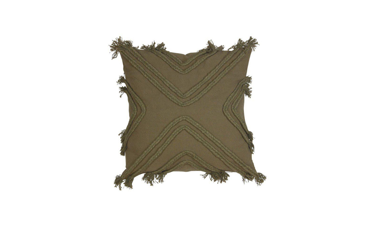 RUNE Kuddfodral 48X48 Grn i gruppen Mattor & Textil / Prydnadskuddar / Kuddfodral hos SoffaDirekt.se (220103-444-43)