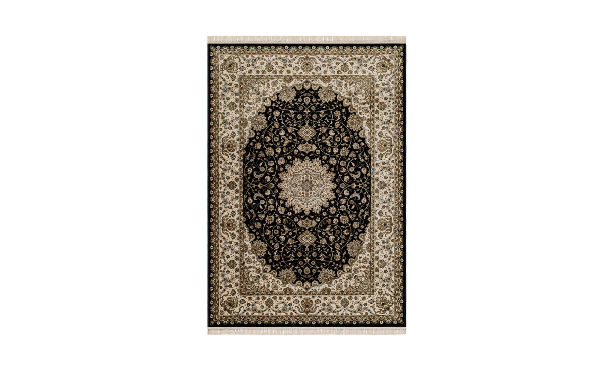 TERRY Medallion 240x330 Svart i gruppen Mattor & Textil / Mattor / Orientaliska Mattor hos SoffaDirekt.se (22020)