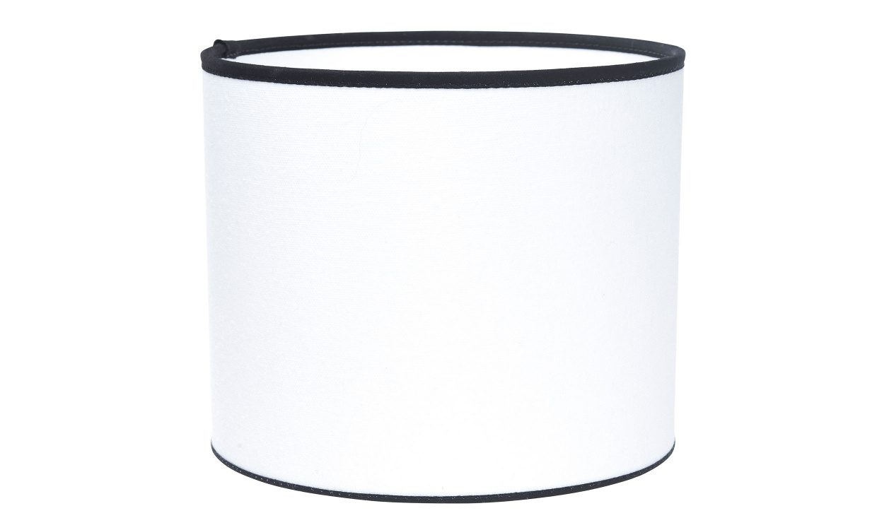 SARA Lampskrm 25cm Vit/Svart i gruppen Belysning / Tillbehr / Lampskrmar hos SoffaDirekt.se (225-FR01-03)