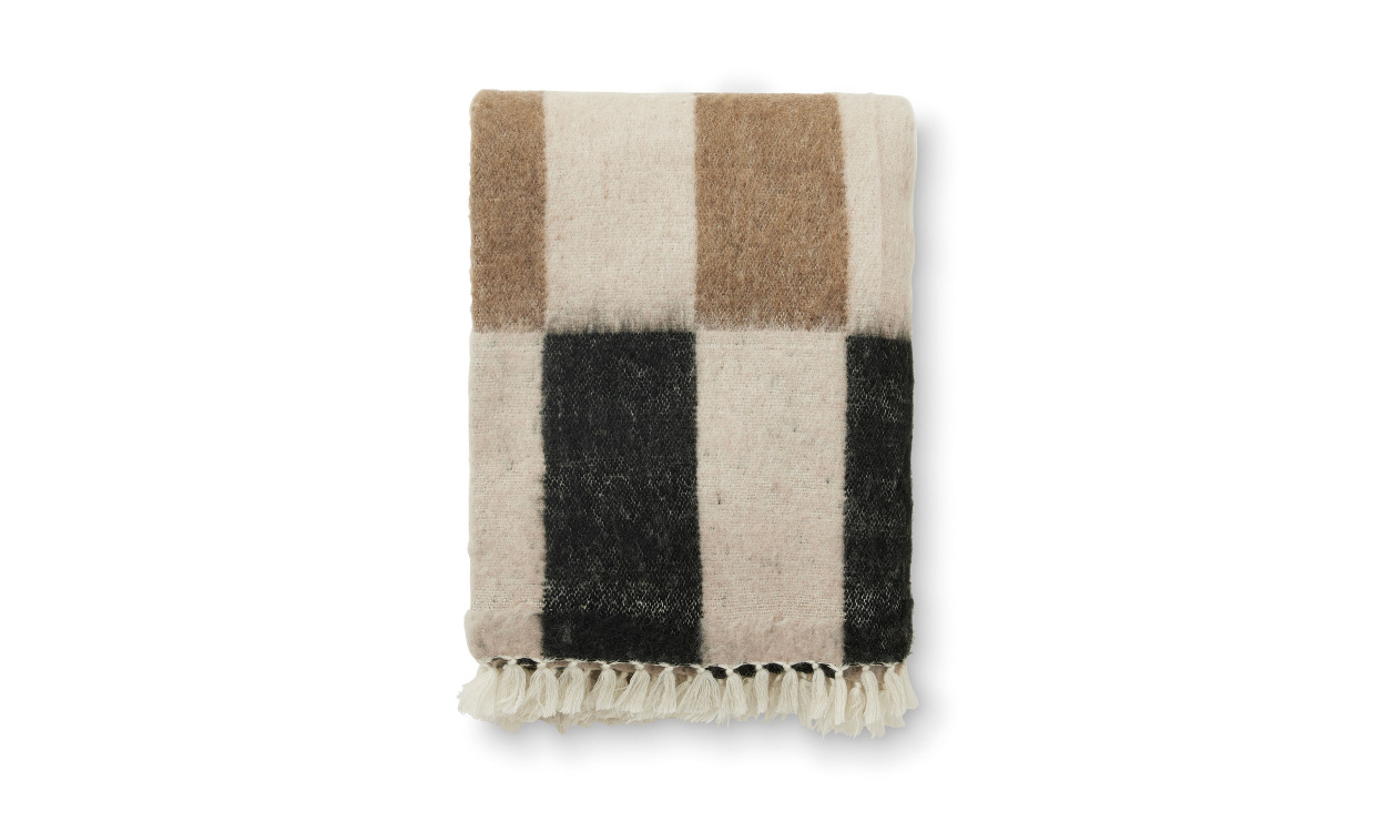 ZARA Pläd 130x170 Svart i gruppen Mattor & Textil / Plädar hos SoffaDirekt.se (2310084)