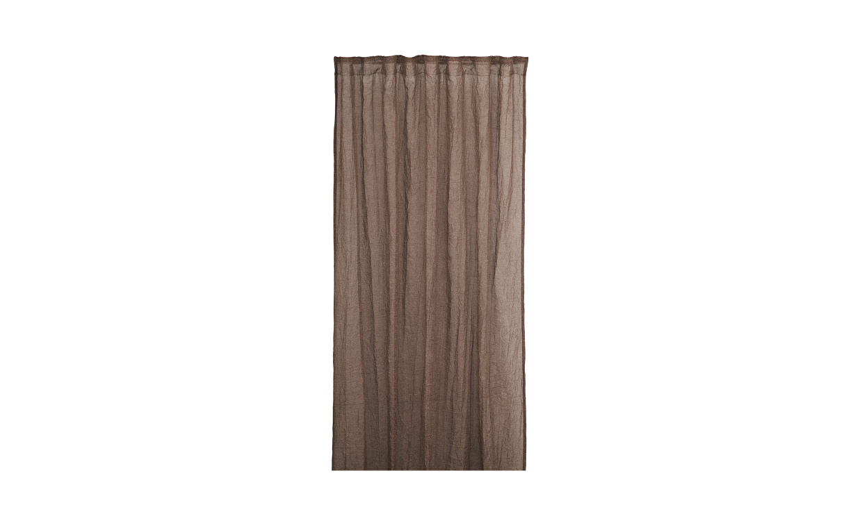 MIRJA Gardin 275 Brun i gruppen Mattor & Textil / Gardiner hos SoffaDirekt.se (2363585)