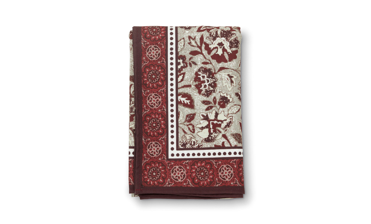 ZERISSE Duk 140x280 Beige/Röd i gruppen Kök / Kökstextil hos SoffaDirekt.se (2386237)