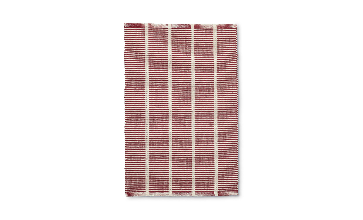 LAGAN Matta 60x90 Röd/Offwhite i gruppen Mattor & Textil / Mattor / Bomullsmattor hos SoffaDirekt.se (2388936)