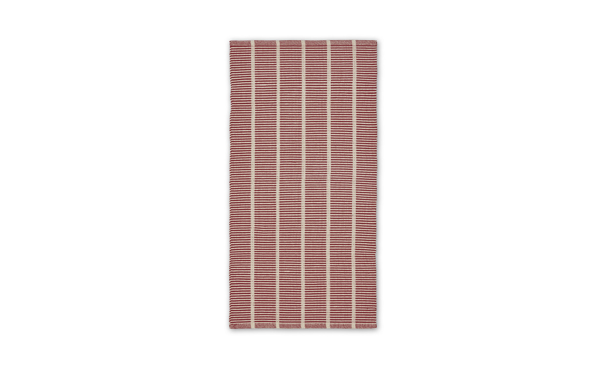LAGAN Matta 70x140 Röd/Offwhite i gruppen Mattor & Textil / Mattor / Bomullsmattor hos SoffaDirekt.se (2389036)