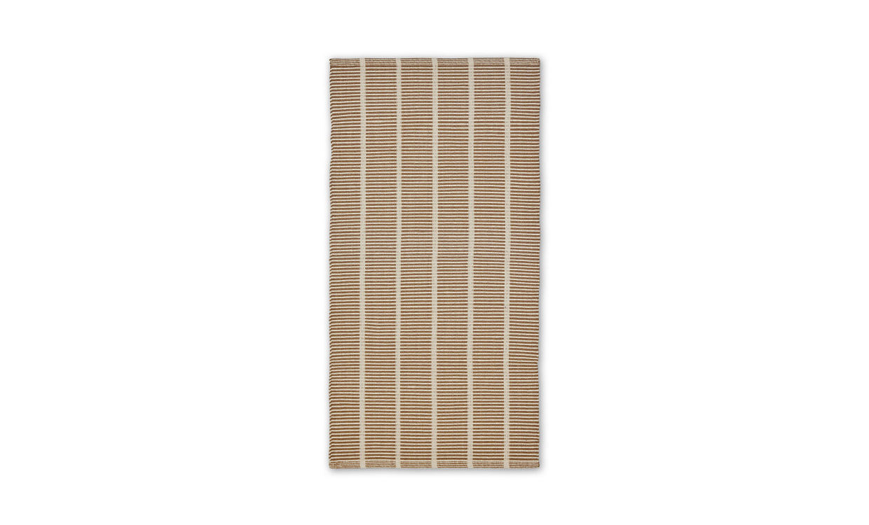 LAGAN Matta 70x140 Brun/Offwhite i gruppen Mattor & Textil / Mattor / Bomullsmattor hos SoffaDirekt.se (2389085)
