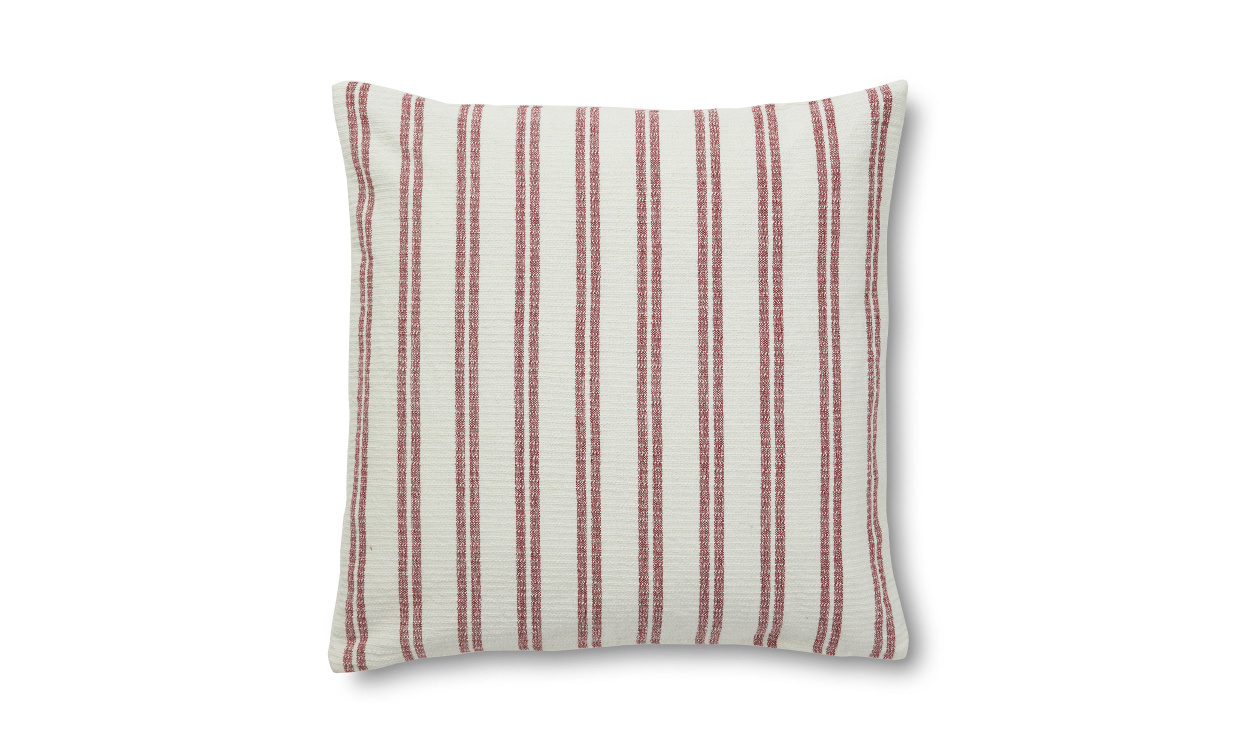 ISEN Kuddfodral 50x50 Röd/Offwhite i gruppen Mattor & Textil / Prydnadskuddar / Kuddfodral hos SoffaDirekt.se (2393236)