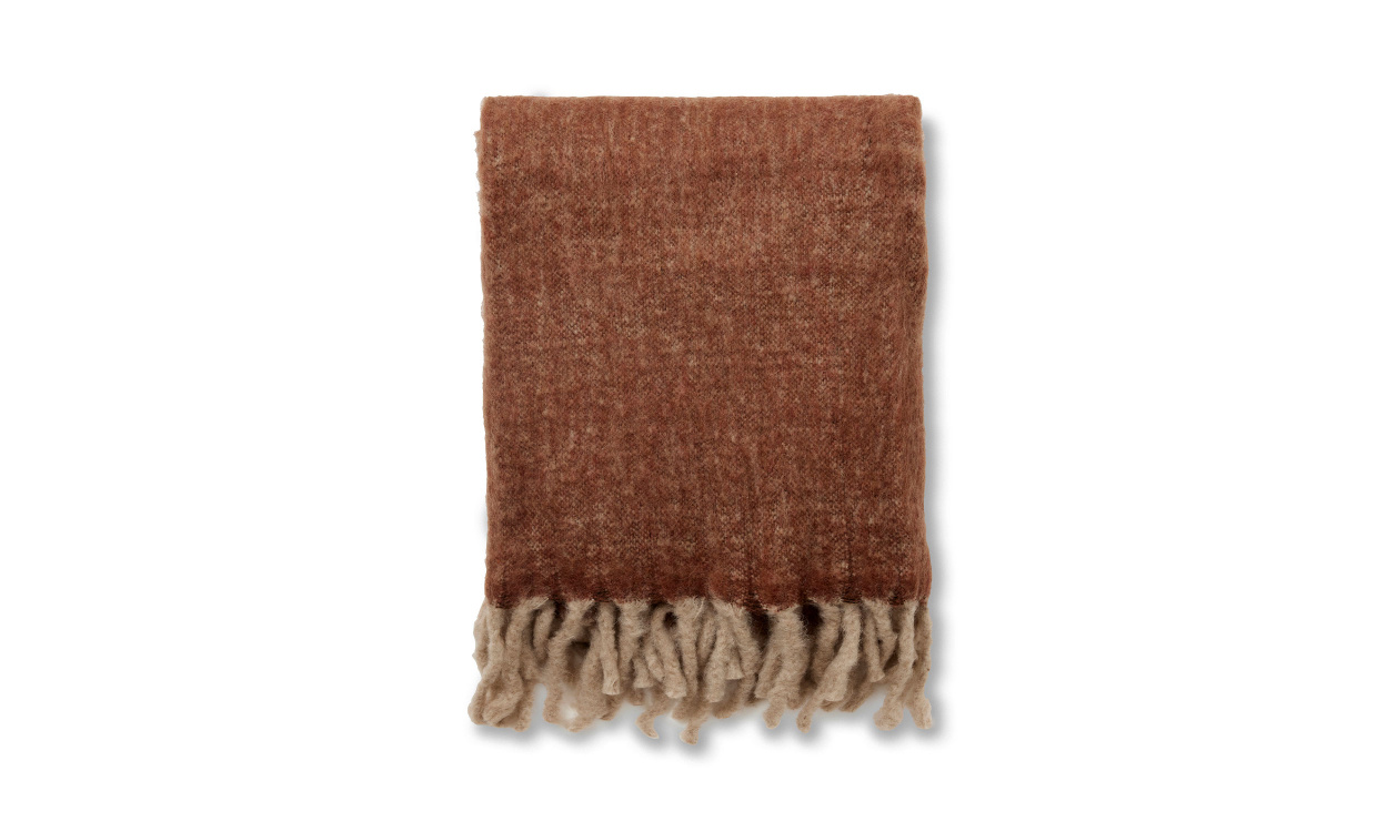 ZARA Pläd 130x170 Beige i gruppen Mattor & Textil / Plädar hos SoffaDirekt.se (23998385)