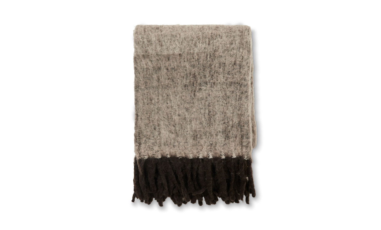 STORM LOOM Pläd 130x170 Brun i gruppen Mattor & Textil / Plädar hos SoffaDirekt.se (2399996)