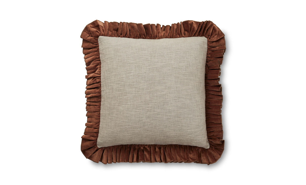 VELORA Kuddfodral 60x60 Natur/Brun i gruppen Mattor & Textil / Prydnadskuddar / Kuddfodral hos SoffaDirekt.se (24009385)