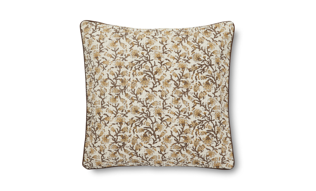AURELIA Kuddfodral 50x50 Gul/Brun i gruppen Mattor & Textil / Prydnadskuddar / Kuddfodral hos SoffaDirekt.se (2401415)