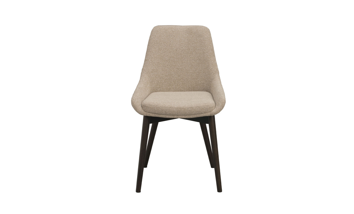 DENLEY Stol Ljusbeige, Brun Ek i gruppen Matplats / Sittmöbler / Stolar hos SoffaDirekt.se (241031)