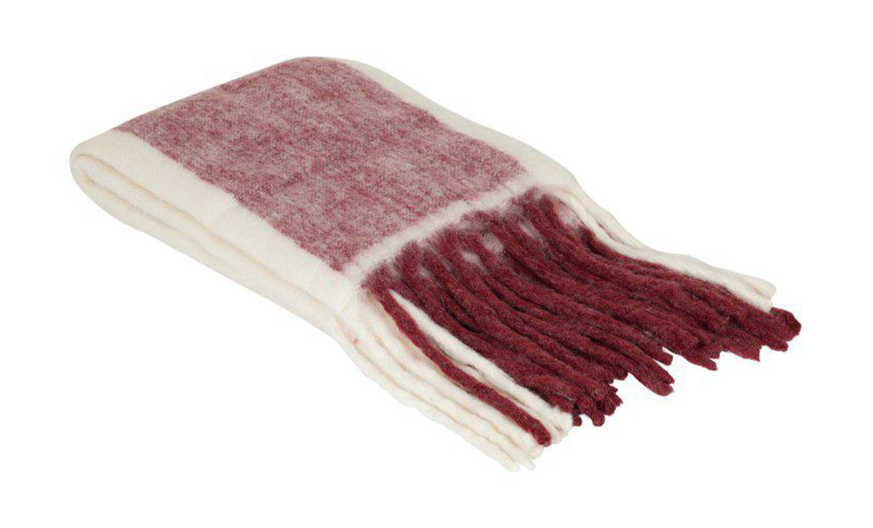 BIM Pläd Röd i gruppen Mattor & Textil / Plädar hos SoffaDirekt.se (250313-111-60)